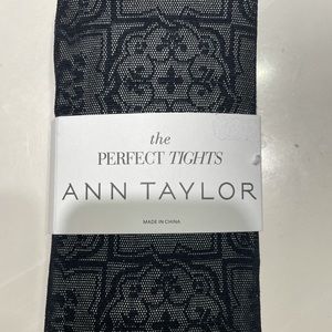 Ann Taylor Black Pattern Tights